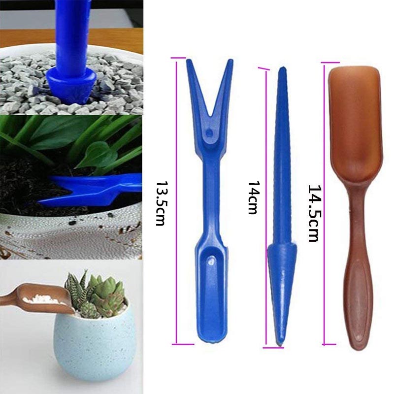 15 Pcs Mini Garden Hand Transplanting Succulent Tools Miniature Planting Set for Indoor Miniature Fairy Garden Plant Care