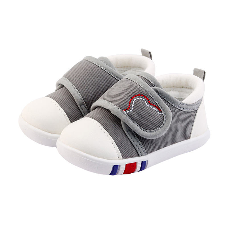 Baby Shoes for Toddler Girl Boys Soft Sole Sneakers-Grey