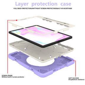 iPad Case For iPad Air 5 with 360¡ãSwivel Stand-Taro Purple