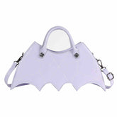 Women Novelty Bat Shoulder Bag Fashion Halloween Handbags-Purple