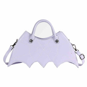 Women Novelty Bat Shoulder Bag Fashion Halloween Handbags-Purple