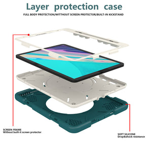 iPad Case For iPad Pro 11/Air 4 with 360¡ãSwivel Stand-Blackish Green