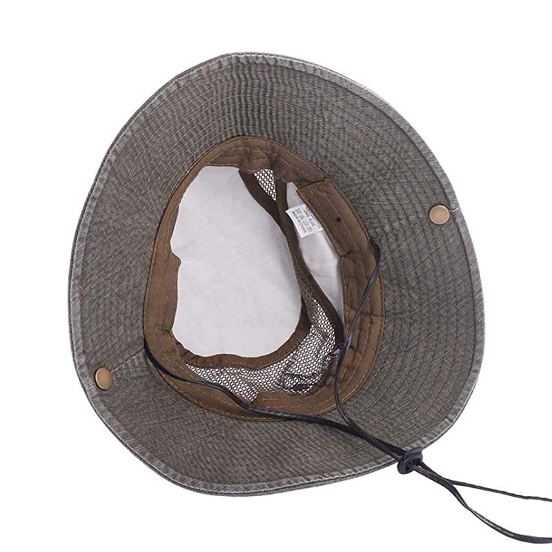 Sun Hat Wide Brim Fisherman Hat Safari Boonie Hat-Army Green