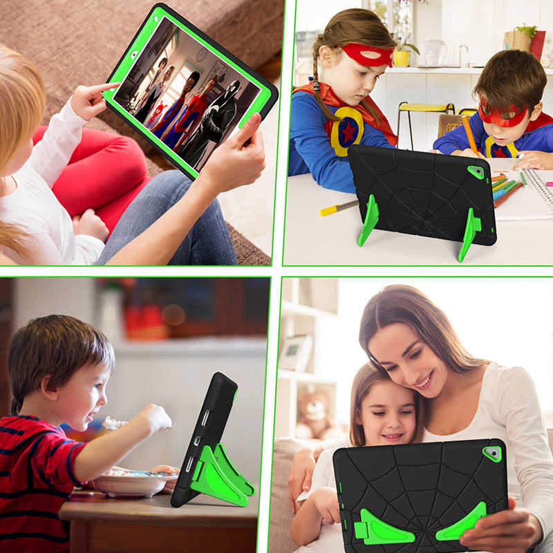 Spiderman iPad Case with Kickstand for ipad 10.2 Inch 2021/2020/2019-BlackGreen