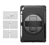 Spider Man 3-Layer Multi-Function Case With Pencil Holder+Cap For iPad 5/6 iPad Air1/2 iPad Pro 9.7-Black