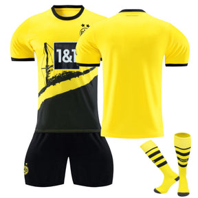 Dortmund Home Jersey Soccer Training for Kids Adults 3 Pcs Outfits