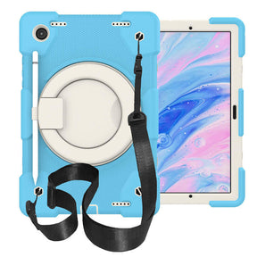 Tab A 8 X200/X205 Samsung Tablet Case with 360¡ãSwivel Stand-Sky Blue
