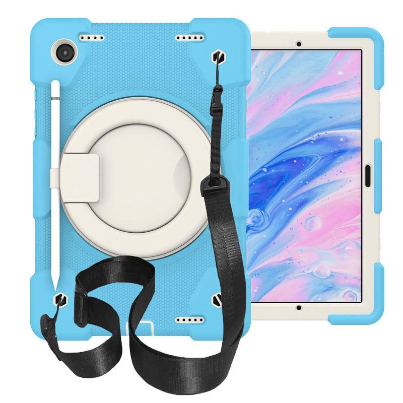 Tab A 8 X200/X205 Samsung Tablet Case with 360¡ãSwivel Stand-Sky Blue