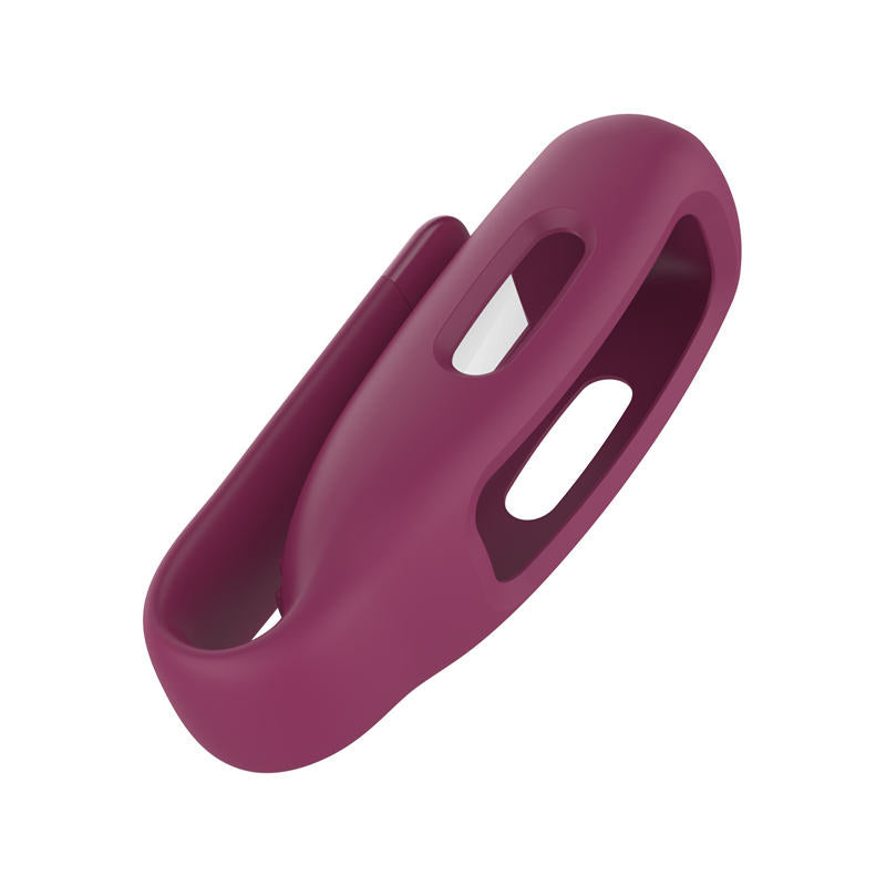 Soft Silicone Clip Holder Replacement for Fitbit Inspire 2 Sport-Wine Red