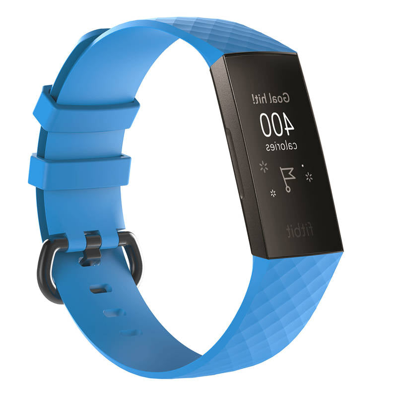 Watch Band For Fitbit Charge 3 Smart Watch Replacement Accessories-Sky Blue