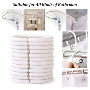 Shower Curtains with 12 Hooks for Bathroom Decor-2