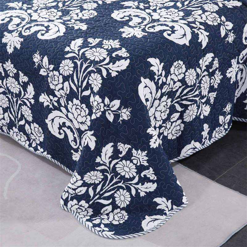 3Pcs Set Bedspread Coverlet Set Comforter Patchwork Quilt for Queen Size