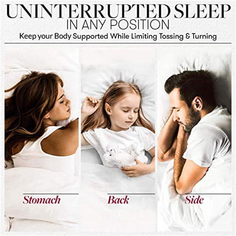 Bed Pillows for Sleeping Set of 2 - Soft Allergy Friendly Cooling Luxury Gel Pillow for Back Stomach or Side Sleepers