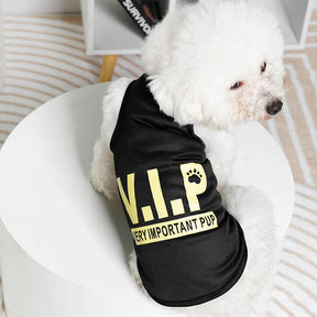 Dog Shirts Footprint Printed Thin Soft Vest Puppy for Small Dogs Cat