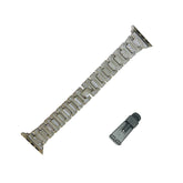 SPZ Stainless Steel Watch Band Adjustable Wristbands for Apple IWatch Series SE/1/2/3/4/5/6 For Women-Silver