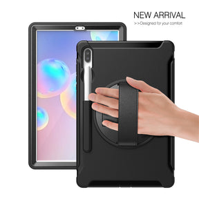 Spider Man 3-Layer Heavy Duty Case For Samsung Tab S6 10.5inch T860/T865/T867 2019-Black