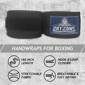 Boxing Training Gloves with 180 Inches Handwraps for Men