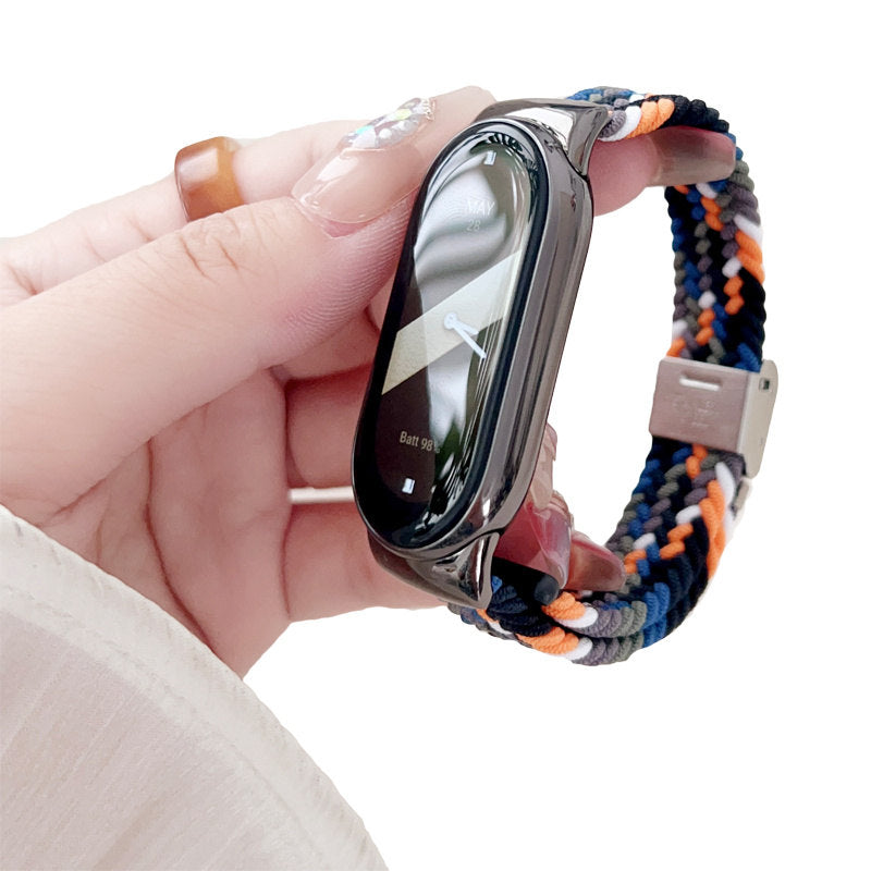 Sports Strap with Adjustable Buckle Solo Loop Elastic Watchband for Mi8-22