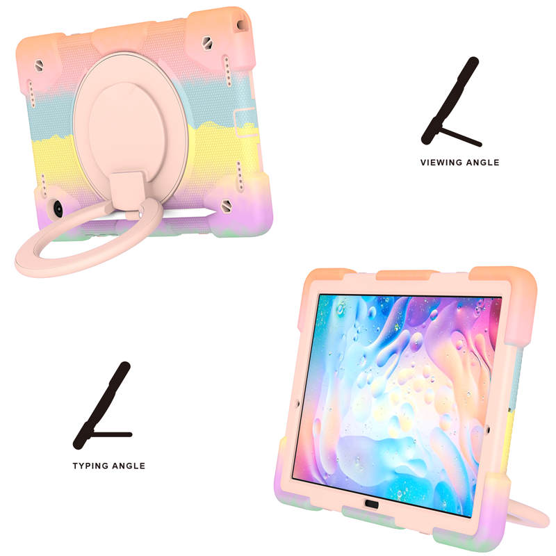 Tab A 8 X200/X205 Samsung Tablet Case with 360¡ãSwivel Stand-Colorful Rose Gold