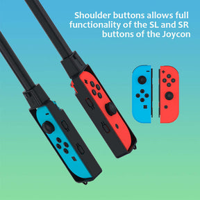 2Pcs Sports Game Golf Culb for Switch Joy-Con Controller-Black