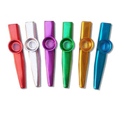 6Pcs Different Colors Metal Kazoos for Children Guitar Ukulele Violin Piano Keyboard