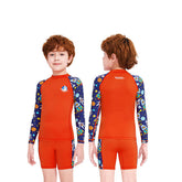 Adore Kids Swimsuit One-piece Quick-drying Long Sleeve Swimwear-M150081K-Orange