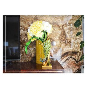 Resin Peacock Statue Desktop Adornmen for Home Wedding-Vase