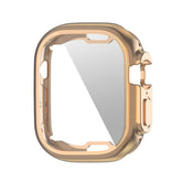 TPU Anti-Scratch Protective Case with Screen Protector for Apple Watch Ultra 49mm-Rose Gold