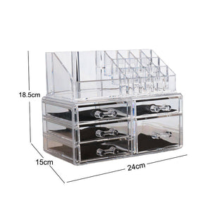 Clear Cosmetic Storage Organizer Skin Care Lipstick Display Box-A