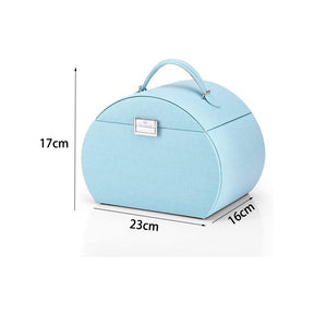 Princess Style Jewelry Box Multi-layer Large Capacity Fabulous Girls Gift-Sky Blue