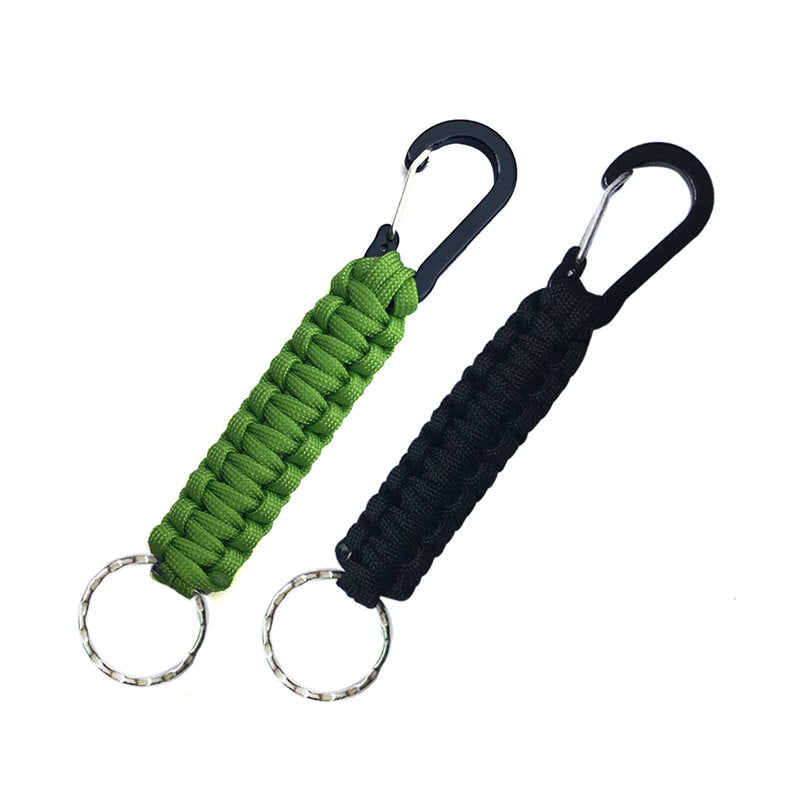 2 Pcs Paracord Keychain with Carabiner for Backpack Camping-6