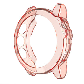 TPU Transparent Frame Case For Garmin Fenix 5X-Orange