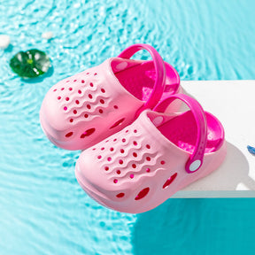 Toddler Boys Girls Clogs Lightweight Garden Slipper Non-Slip-Pink