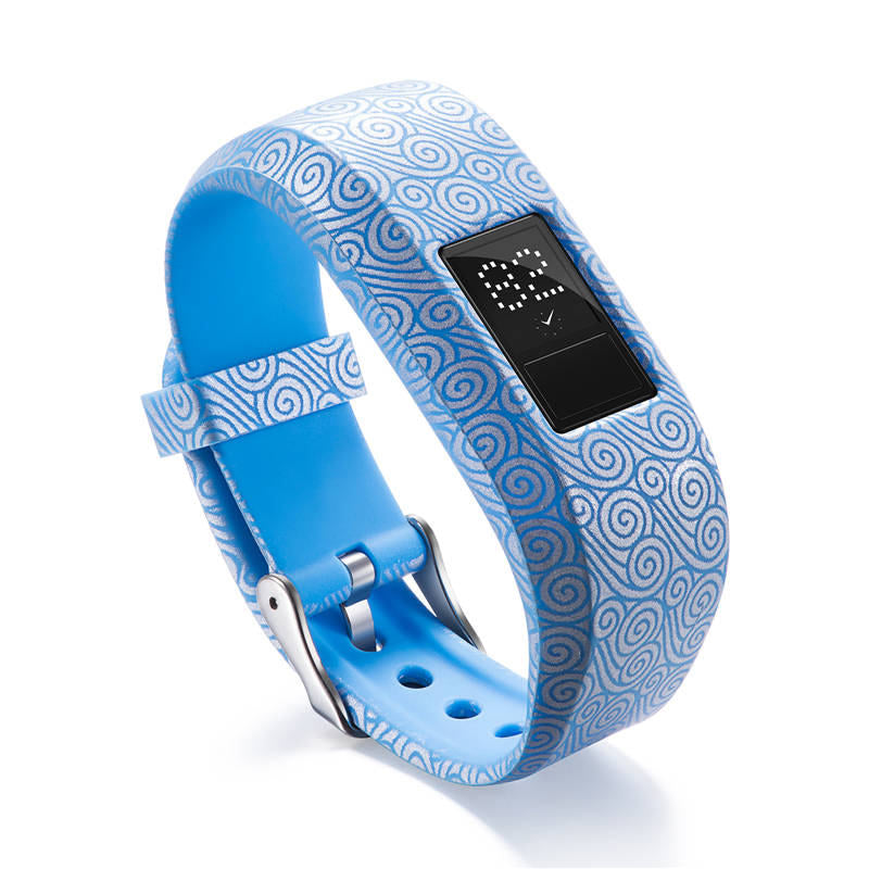 Compatible With Garmin Vivofit JR /Vivofit 3 Soft Silicone Colorful ReplacementWristbands-Color2
