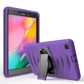Shock Wave Kickstand Case Heavy Duty Rugged Anti-Fall Protection For Samsung Tab A 8inch T290/T295(2019)-Purple