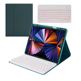 Removable Square Keyboard Case 7 Color Backlit For iPad Pro12.9 with Pen Slot-Jasper