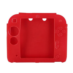 Protective Soft Silicone Rubber Skin Case Cover for Nintendo 2DS-Red