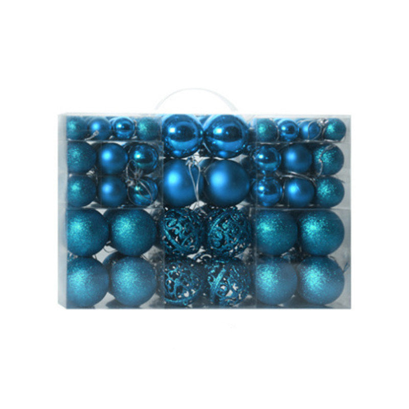 100 Pcs Christmas Ball Ornaments Set for Xmas Tree Decor-LakeBlue