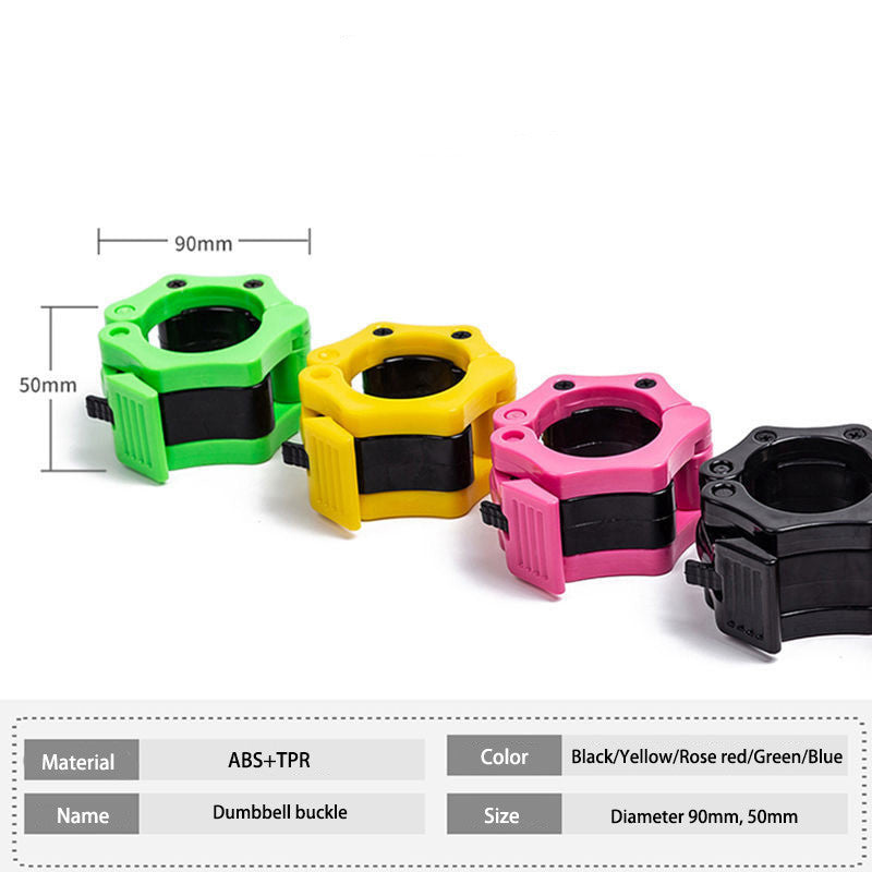 Pair of Olympic Barbell Clip Professional Barbell Plate Lock Collar Clip for 5CM Lever-Black