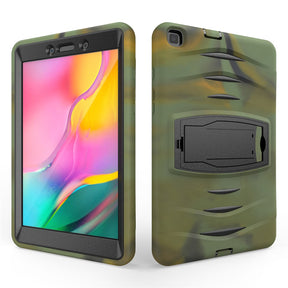 Shock Wave Kickstand Case Anti-Fall Protection For Samsung Tab A 8inch T290/T295(2019)-Camouflage
