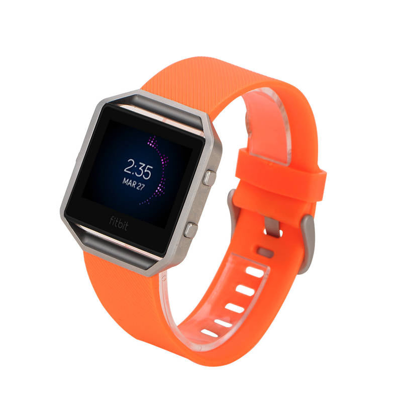 Replacement Sport Silicone Strap for Fitbit Blaze Watch Band-Orange