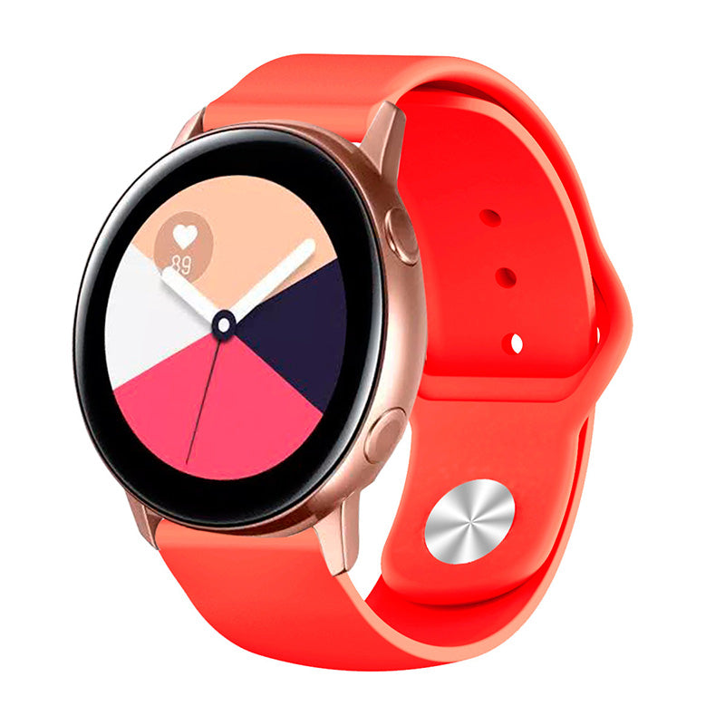 FKGJ 20MM Silicone Watch Bands Quick Release Strap Replacement Wristband For Samsung For Women-Red