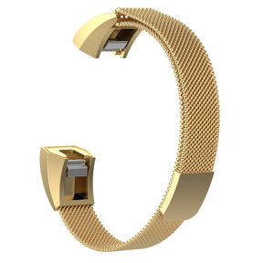 Magnetic Milanese Stainless Steel Strap  For Fitbit Alta/Alta HR Fashion Accessorie-Gold
