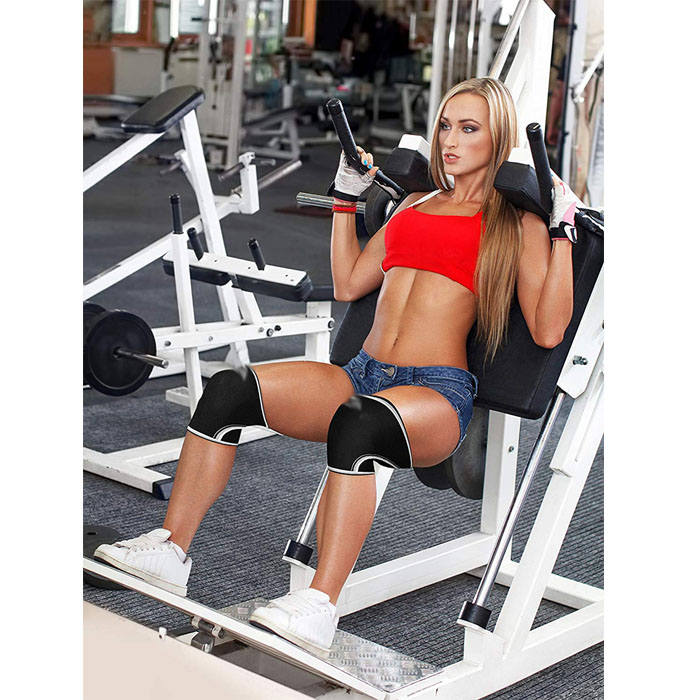 Knee Compression Sleeve Support For Women And Men Sports Knee Support Sleeves-Black-LYX-08070