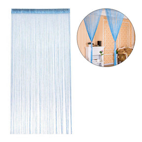 Home Decor Sequin Curtain for Doorway 37x79 inch Hanging-Blue