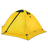 Camping Tent Waterproof Ultralight Backpacking Double Layer Tent Easy Set Up-Yellow