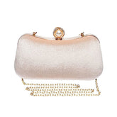 Velvet Evening Bags for Women With Flower Rhinestone Pearl for Party Wedding-Grey