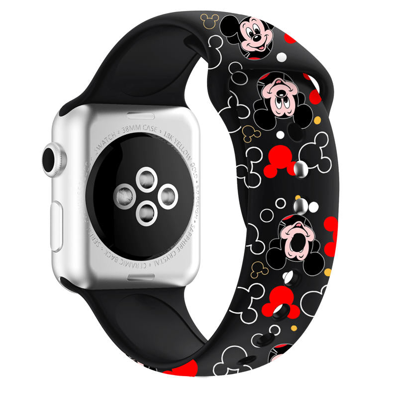 Soft Silicone Cartoon Mickey Mouse Bands for Apple Watch Series SE/6/5/4/3/2/1-C6