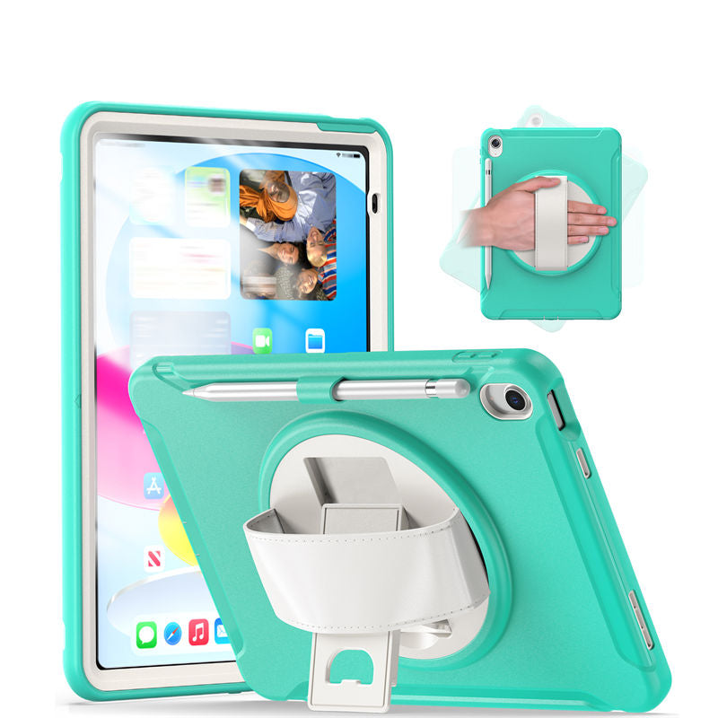Tablet Case with 360¡ã Kickstand/Hand Strap Shockproof-MintGreen