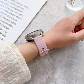 Sports Watch Strap Wave Pattern for Samsung Gear S2 Huawei Watch GT-LightPink